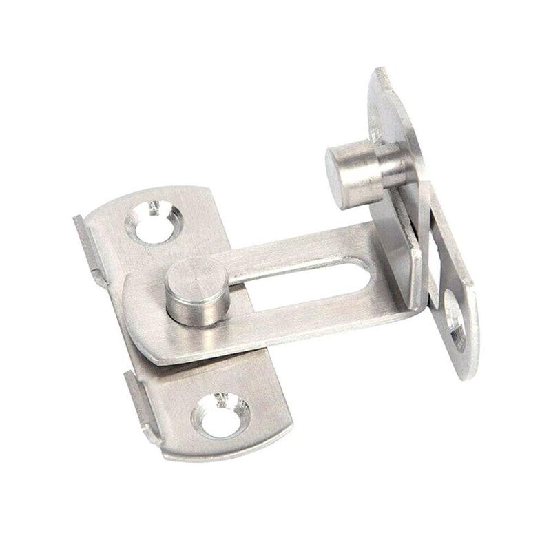 1pc Sliding Door Lock,Steel Gate Latches Flip Latch Bolt Hasp Lock,Heavy Safety Door Duty Buckle Latch Door Safety C0N3