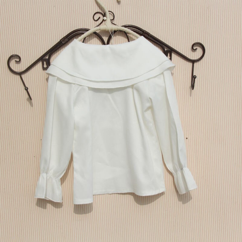 Meisjes witte blouse met lange mouwen voor meisjes in school casual stijl meisjes shirts tienerkleding voor meisjes 6 8 10 12 13 14