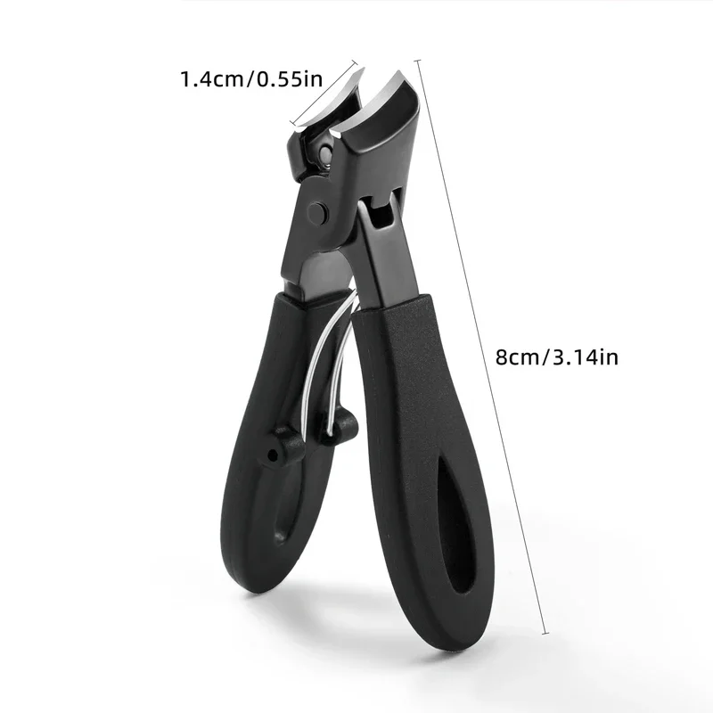 Special Anti-splash Nail Clippers ABS Ingrown Toenail Cuticle Cutter Diagonal Pliers Household Nail Trimmer Manicure Tools: light green