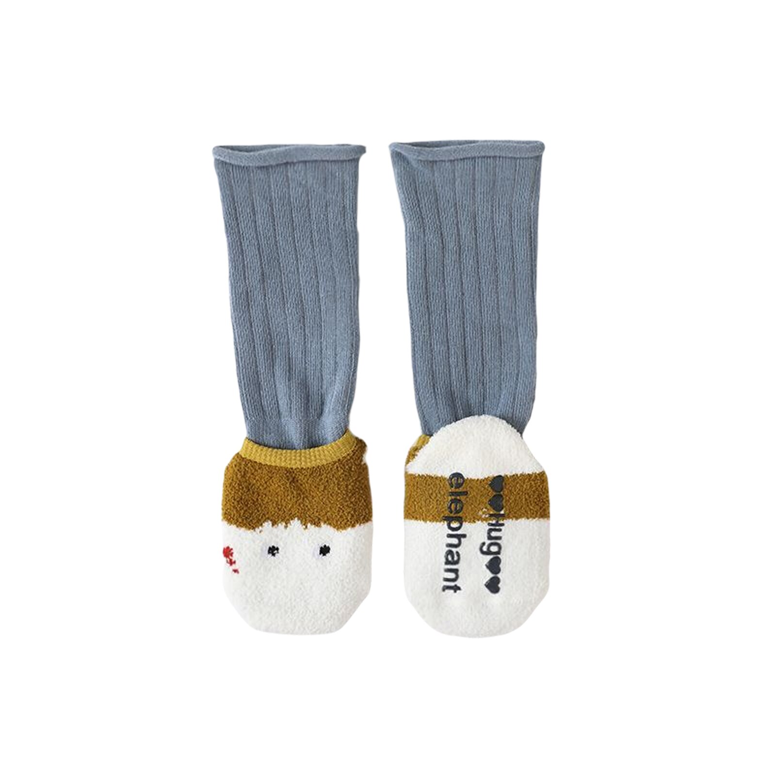 Recién Nacido calcetín Pantufla para bebés lindo interior hasta la rodilla calcetines antideslizante cubre calcetines con pinzas para niñas: A1 / 1-3 years