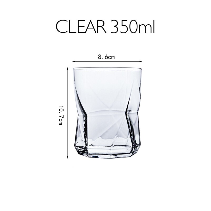 Wine cup Crystal constellation Glass Cups Stylish Red Wine goblet Vodka Shot Cup Whiskey Glassware Drinking For Barware: CLEAR 350ml