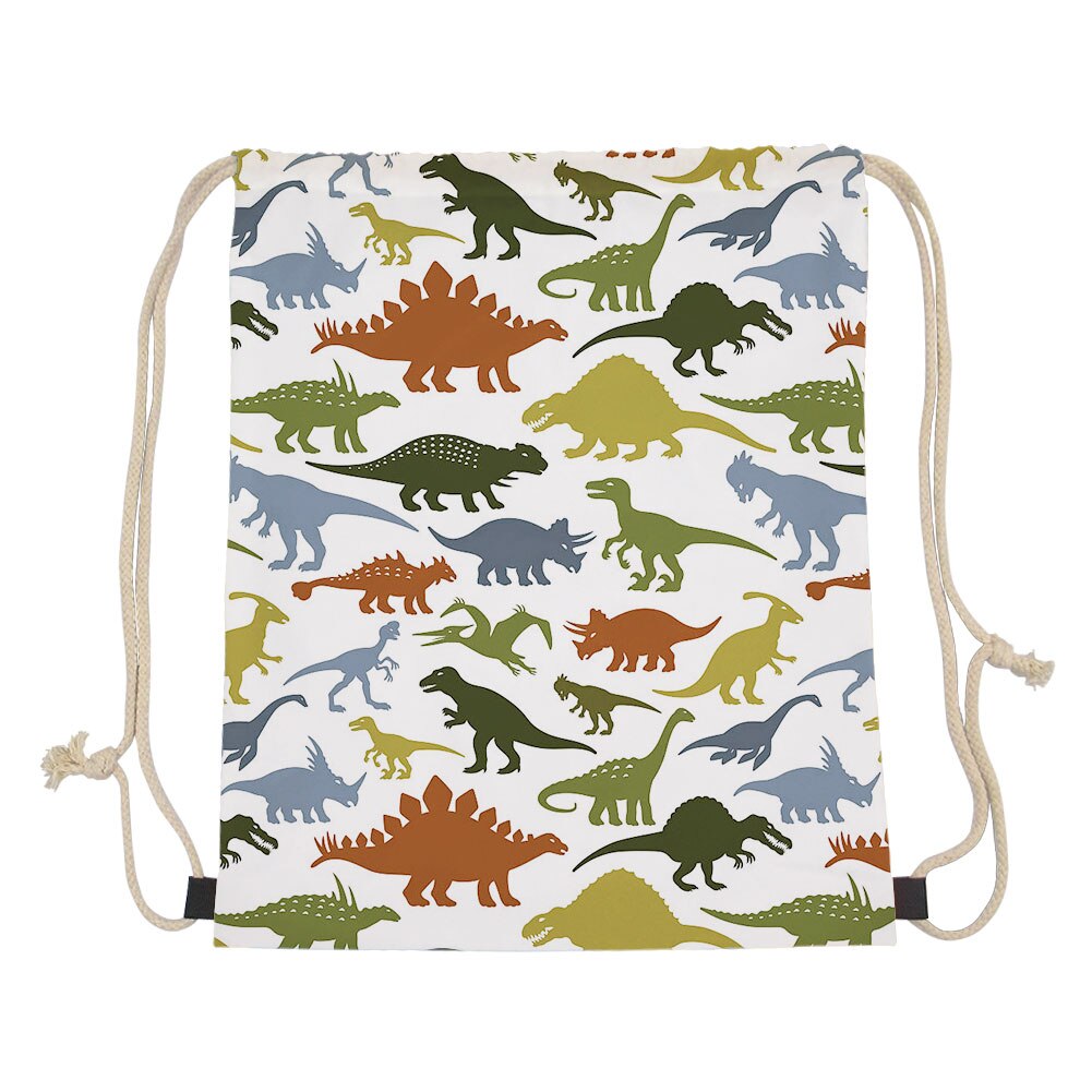 Tema dinosaur snøre taske kvinder rejsetaske beagles dinosaur prins små taskepakker mochilas opbevaring støvtætte tasker: Lmz 0034 z 3