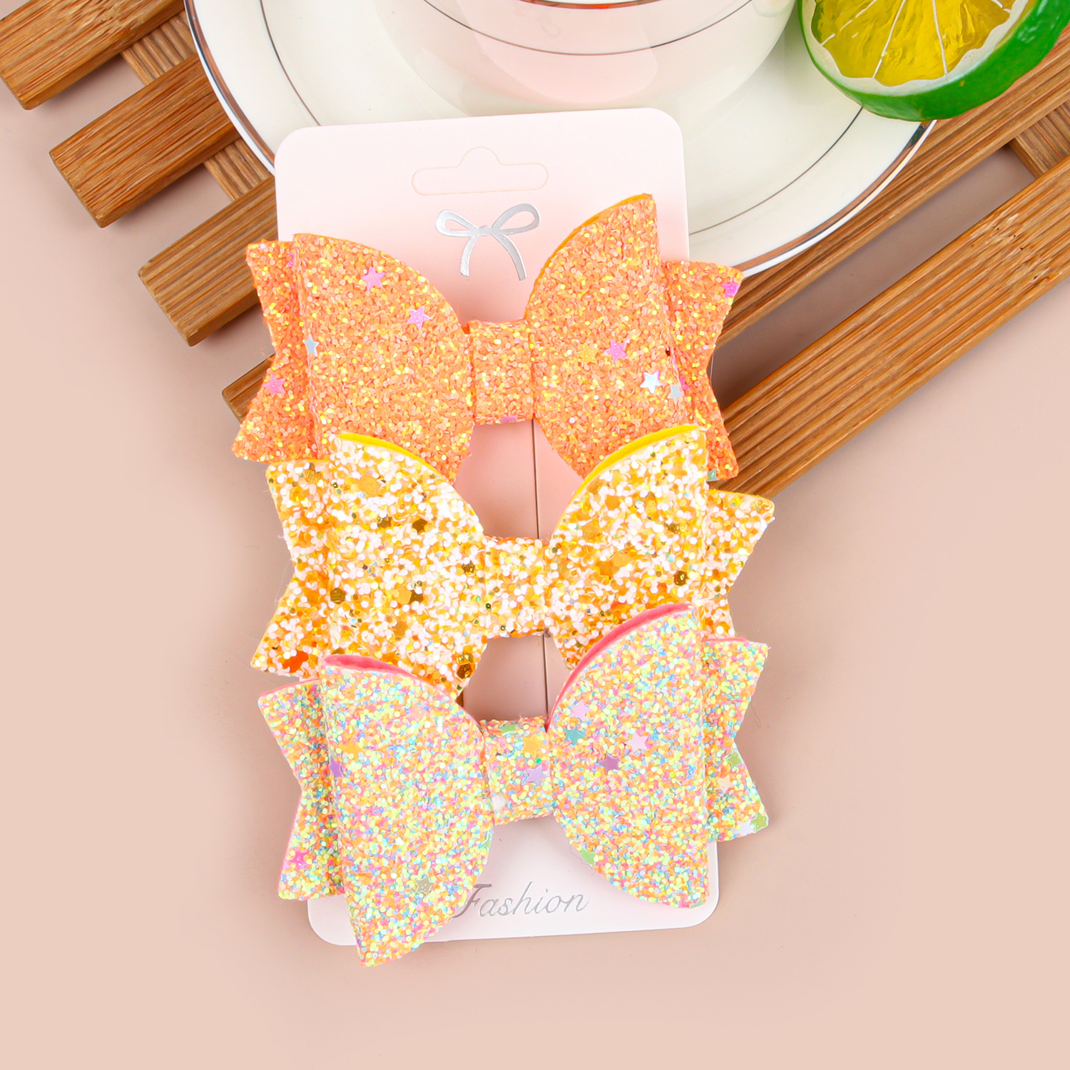 3 uds lazos coloridos para el cabello con Clips lindos 3 ''pelo brillante Bws pasadores de horquilla Clip para el cabello accesorios para el cabello para niños: Azul