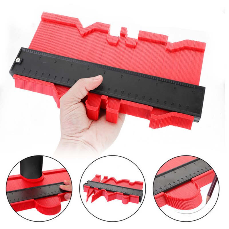 12/14/25cm Wood Marking Tool Tiling Laminate Tiles General Tools Plastic Gauge Contour Profile Copy Gauge Duplicator Standard