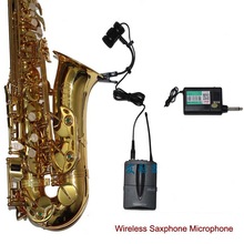Betaalbare Draadloze Saxofoon Microfoon Systeem Professionele Sax mic zwanenhals Condensator Draadloze bodypack Muziekinstrument