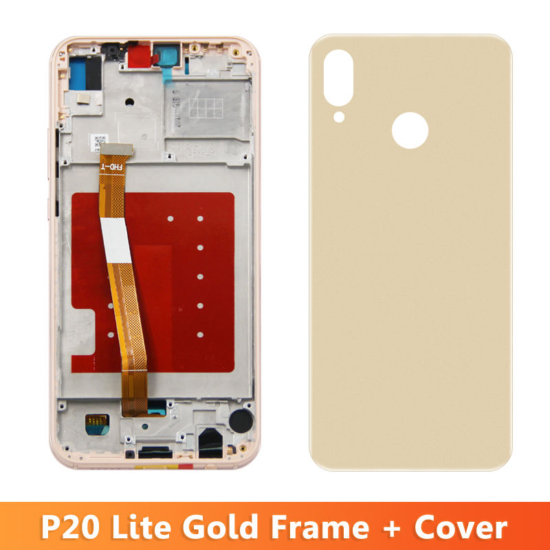 Pantalla de 5,84 pulgadas para Huawei P20 lite pantalla Lcd Digitalizador de pantalla táctil Digital con marco para Huawei P20 lite ANE-LX1 LX2 LX3 LX2J