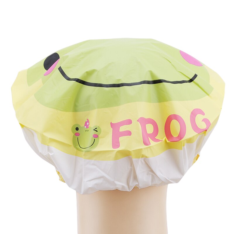 4 soorten schattige cartoon douche badmuts hoed voor baden en sauna's kant elastische band muts spa muts vrouwen kinderen haarbeschermkapje-