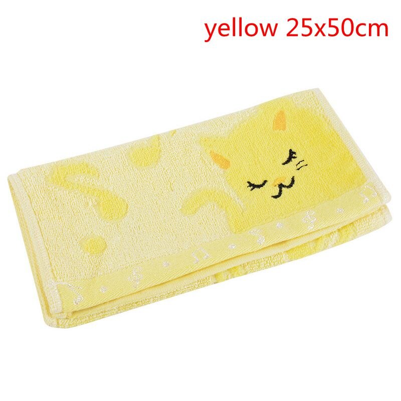 2020Yeae Juneiour 1pc broderie lavande serviette coton visage serviettes serviette de bain pour adultes débarbouillettes haute serviettes absorbantes: yellow 25x50cm