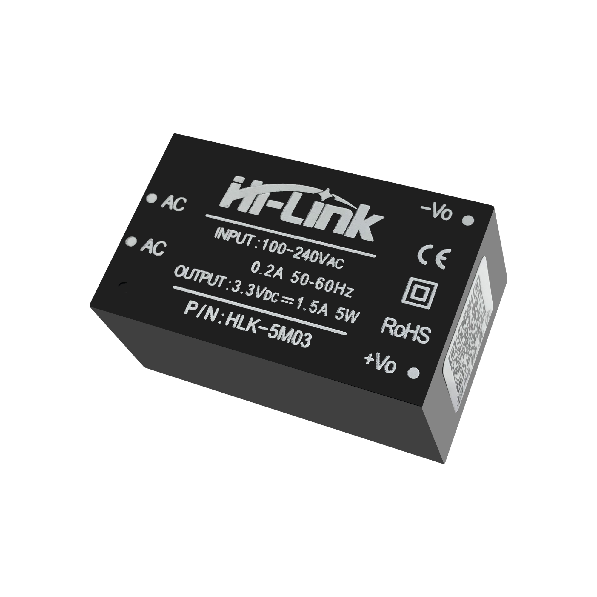 10 pcs/lot HLK-5M03 220V to 3.3V 5W mini buck power supply module intelligent smart home AC DC converter