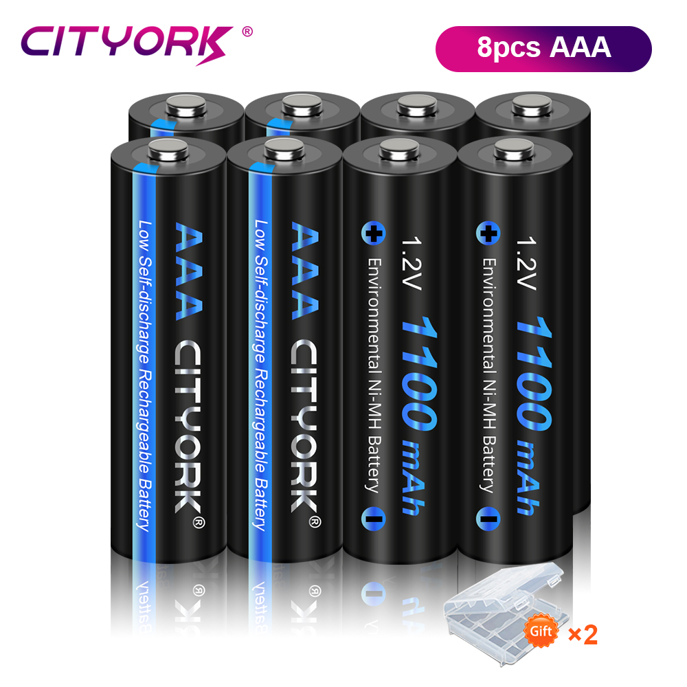 CITYORK 1.2V AAA NIMH akumulator 3A NI-MH akumulatory AAA z opakowaniem na baterie do zdalnie sterowanych zabawek myszy: Black