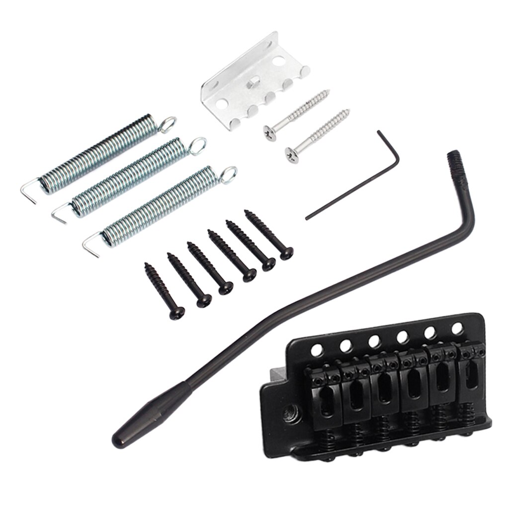Left Hand Tremolo Bridge Black Electric Guitar Bri... Grandado