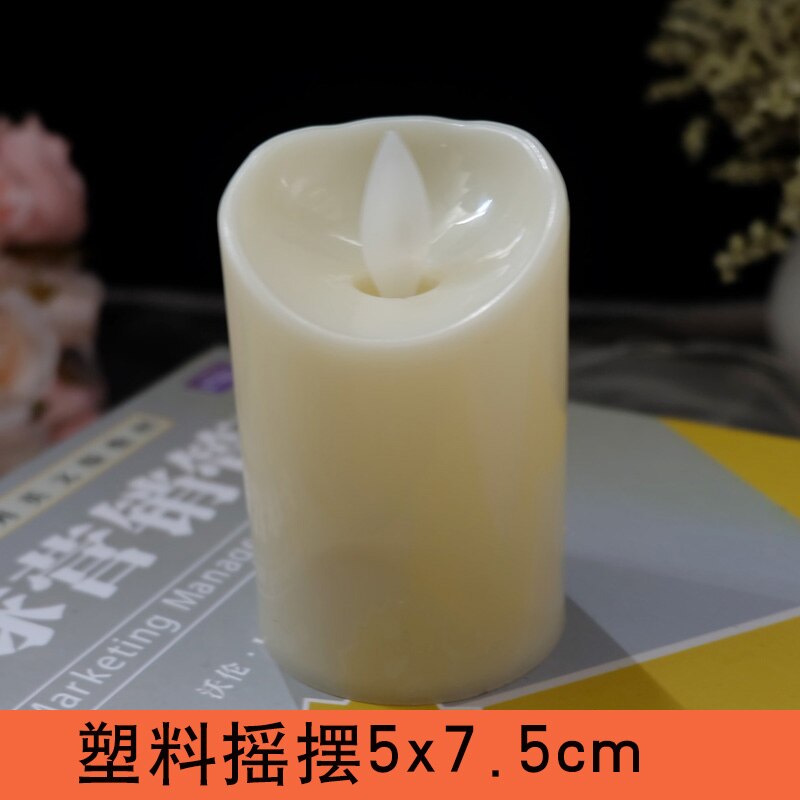 1-3 unids/set velas electrónicas Led amor cumpleaños decoración del hogar velas sin llama ámbar decorativas coloridas luces Led de té/romántico: A1Pcs