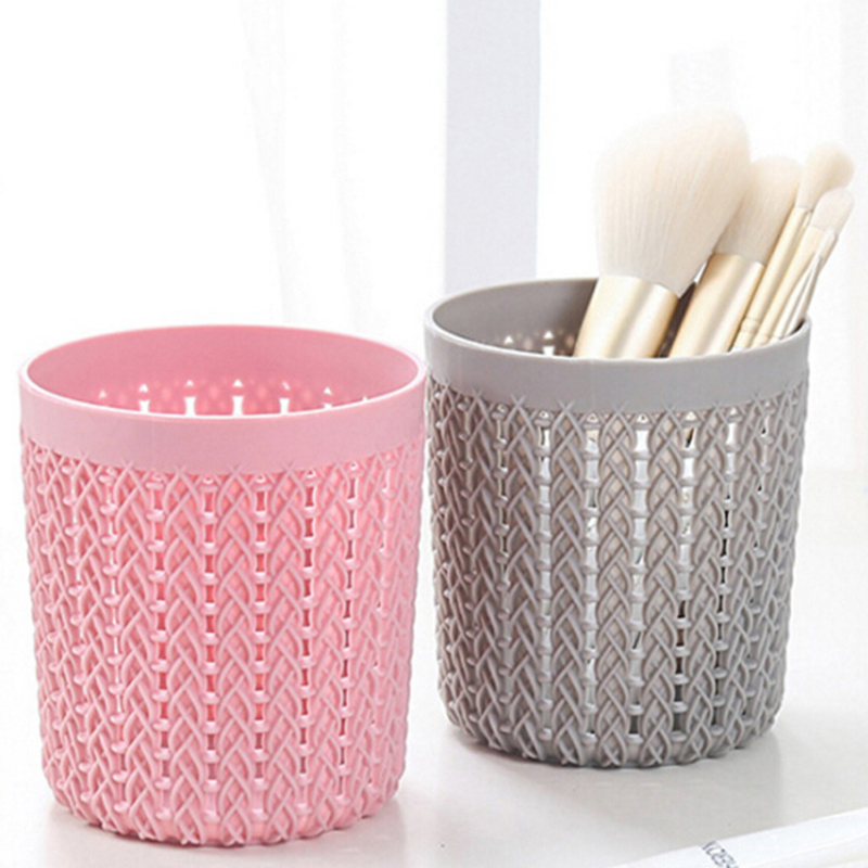 Brochas de maquillaje cilindro hueco caja de pinceles cosméticos soporte de almacenamiento vacío soporte bolso con pinceles de cosmética organizador cepillos herramientas de maquillaje
