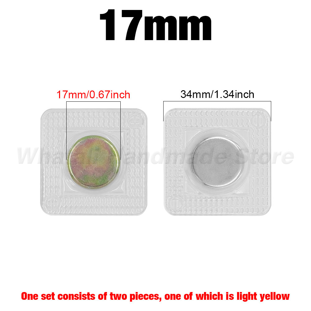 5 pares pvc invisível escondido metal forte botão de pressão magnética costura invisível ímã magnético prendedor para bolsa roupas: Níquel Preto