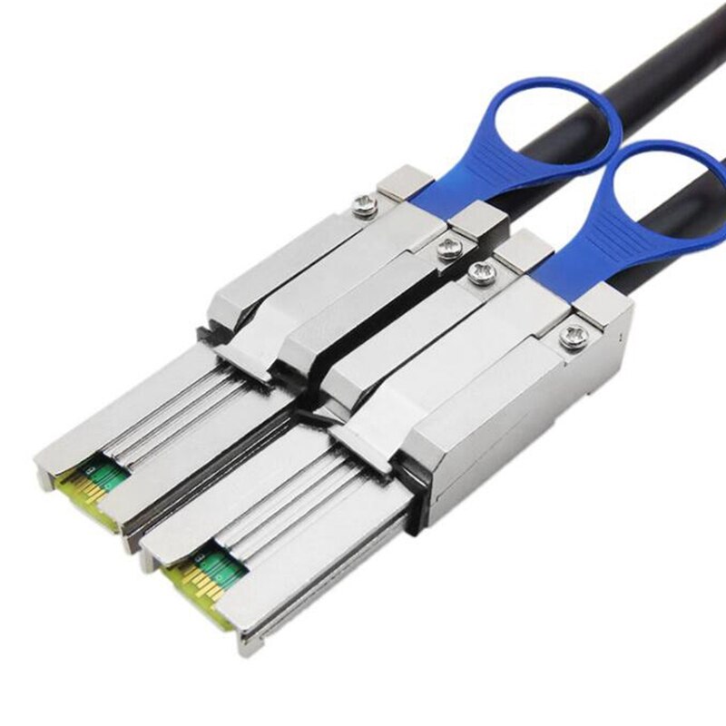 External Mini SAS 26Pin (SFF-8088) Male to Mini SAS 26 (SFF-8088) Male Cable for Server,2M