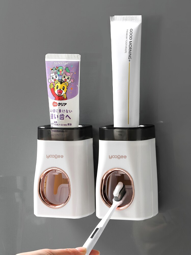Automatic Tube Toothpaste Squeezer Wall-Mounted Punch-Free Press Toothpaste Dispenser No Waste Banheiro Bathroom Accessories 50