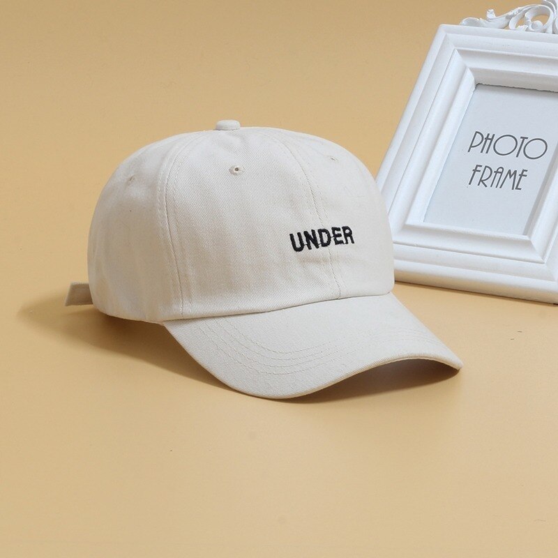 LINJW Frühling knapp Stickerei Baseball-Deckel für Männer Frauen Hüfte hüpfen Snapback Kappen Streetwear Sommer Baseball Hütte Ich bin Freien Vati Hüte: Beige