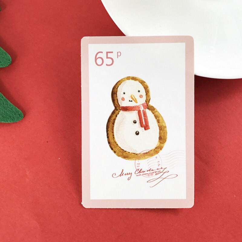 5.2*8cm 54pcs Mini Card Merry Christmas stamp cards Lucky Love valentine Christmas Party card party invitation