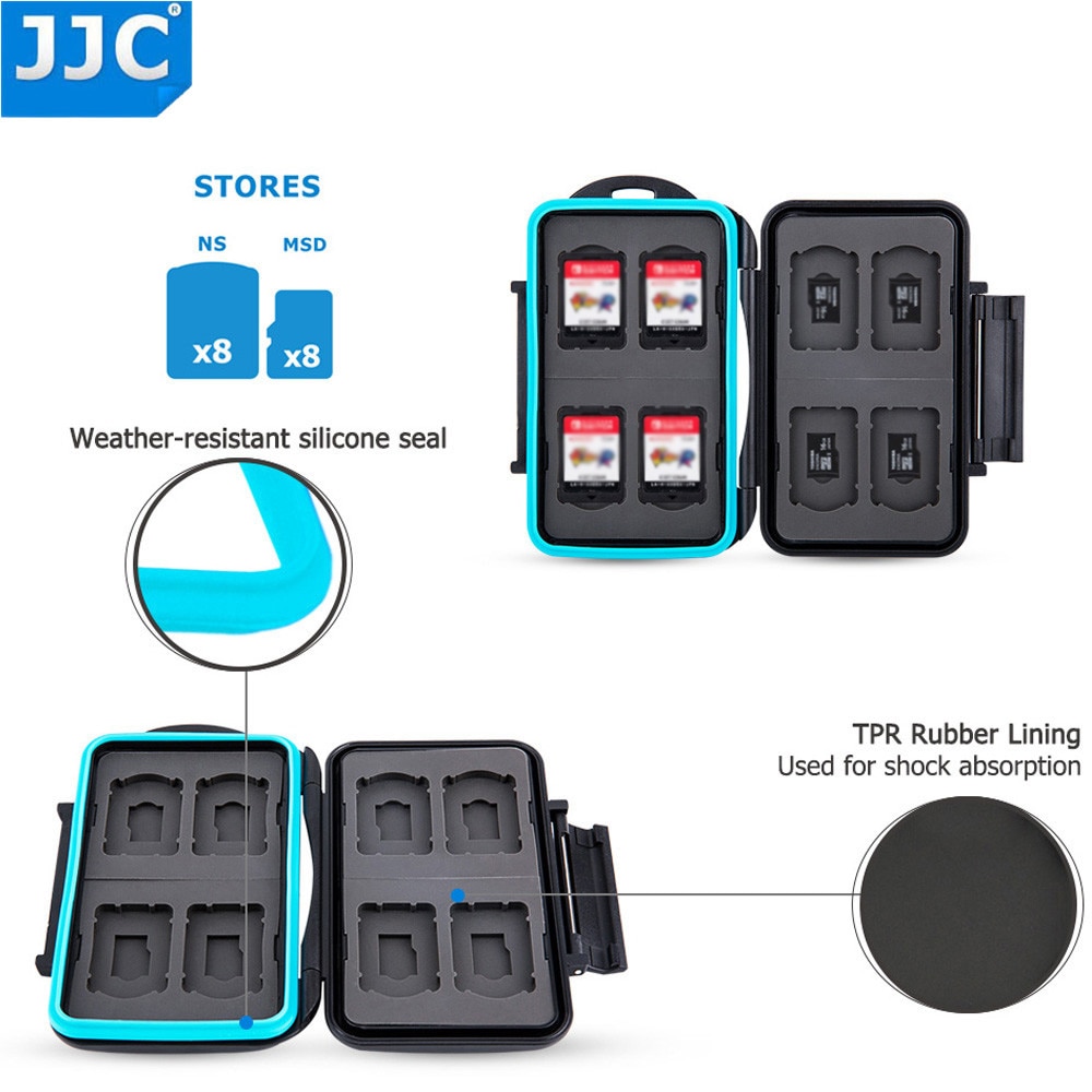 Jjc Ns Game Video Card Case Geheugenkaarten Tas Micro Sd Opbergdoos Waterbestendig Houder Protector Voor Nintendo schakelaar