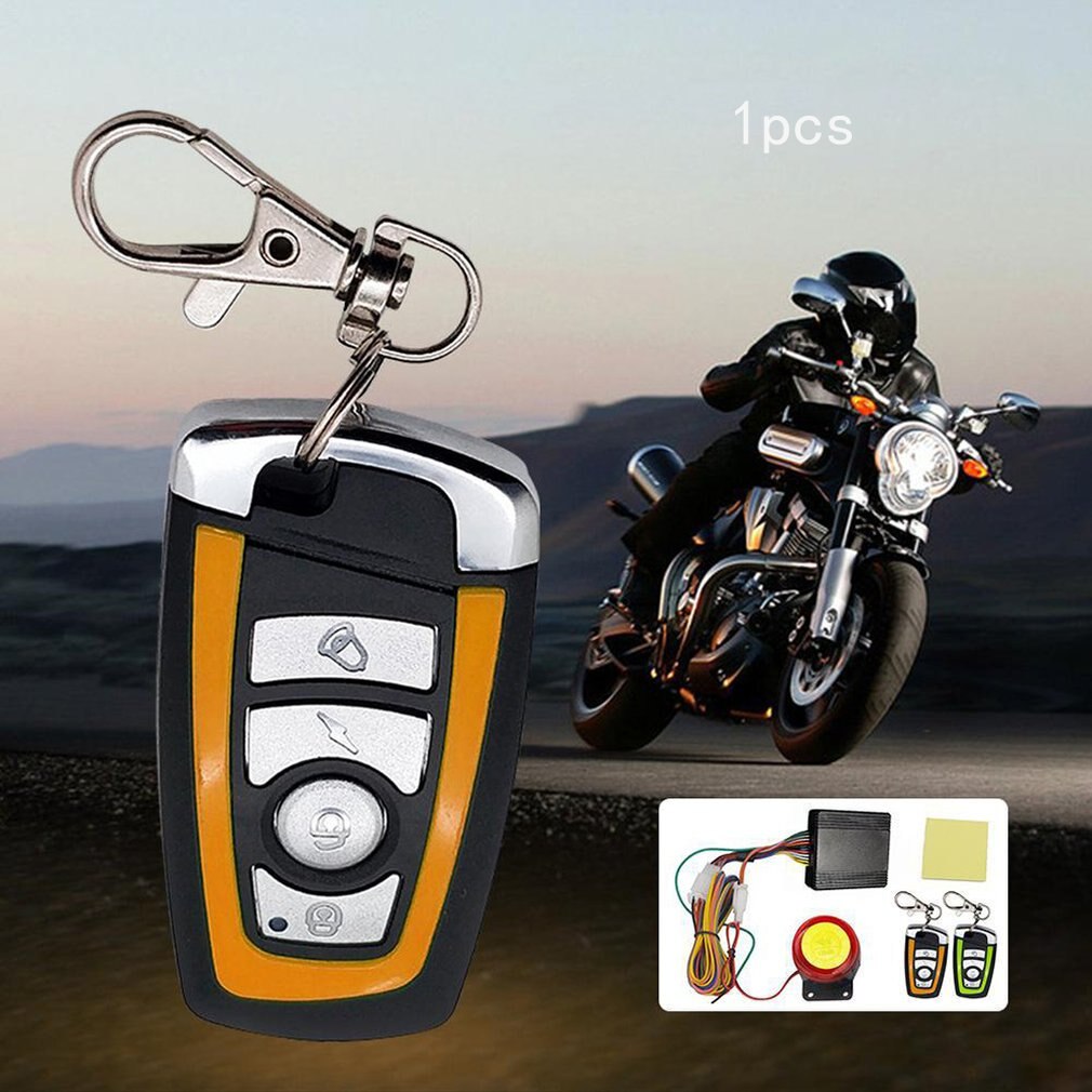 Anti-theft Security Alarm System Two-way with Engine Start Remote Control Universal Motorcycle Alarm System