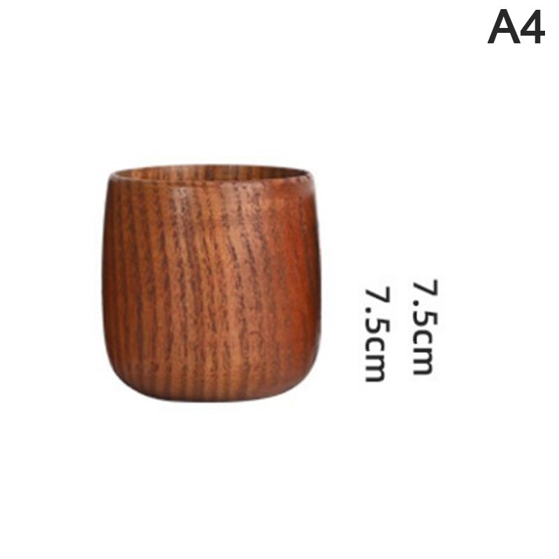 Houten Grote Buik Cups Handgemaakte Natuurlijke Spruce Hout Kopjes Bier Thee Koffie Melk Water Cup Keuken Bar Drinkware: 4