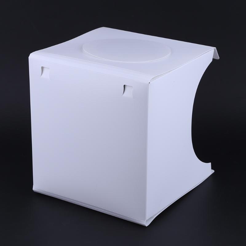9" mini Folding Lightbox Photography Studio Softbox LED Light Soft Box Camera Photo Background Box Lighting Tent Kit 22x23x24cm