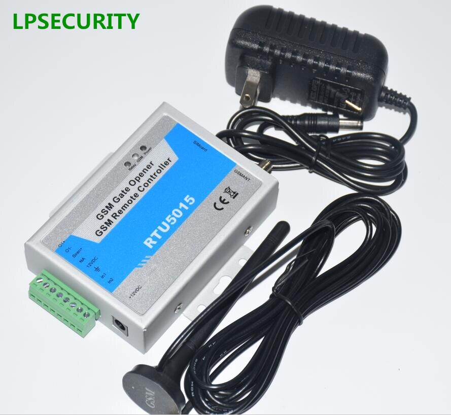 LPSECURITY-módulo GSM inteligente, controlador de acceso remoto para abridor de puerta, 2 entradas digitales, 1 salida de relé, entrada de sirena