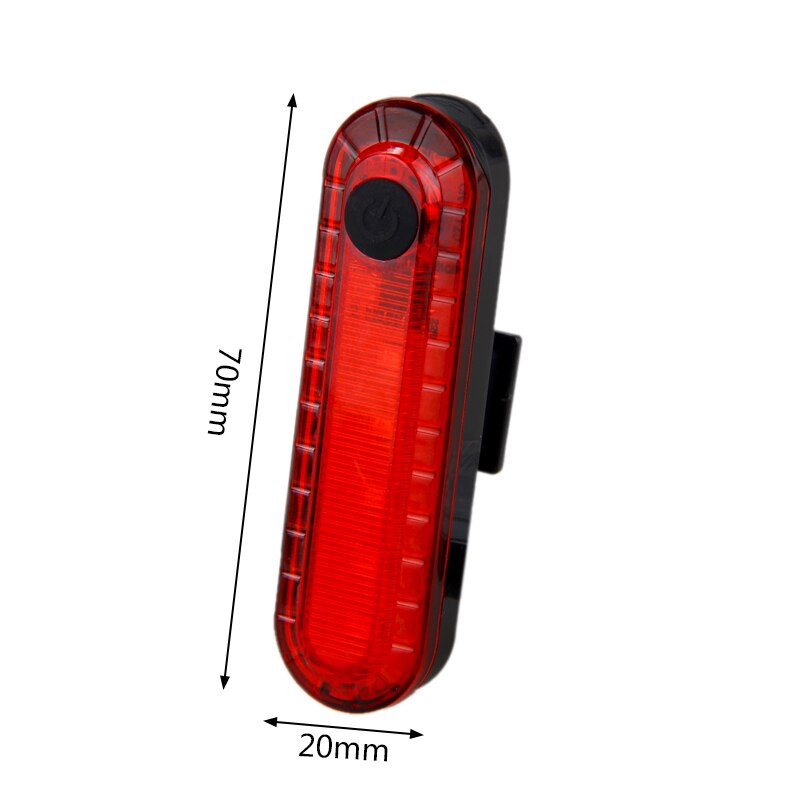 Mini Bike Rear Lamp USB Rechargeable Bicycle Taillight Safety Warning MTB 5 Red LED Cycling Light Saddle Rear Torch