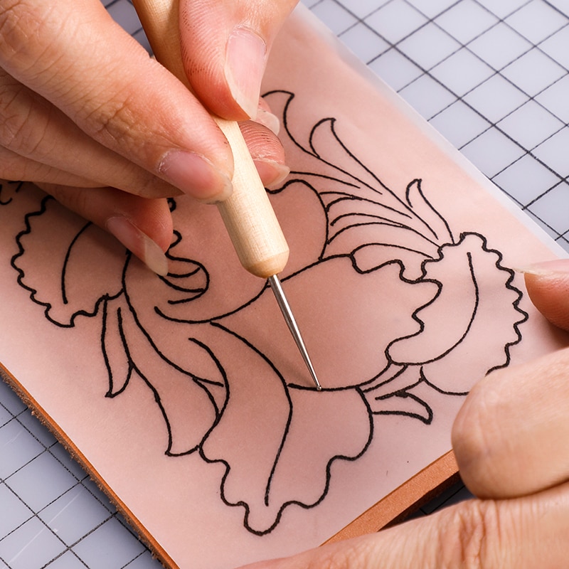 Stainless Steel Ball Double Headed Modelling Ball Tools DIY Leather Embossing Carving Press Tool Set Pottery Clay Ceramic Tool