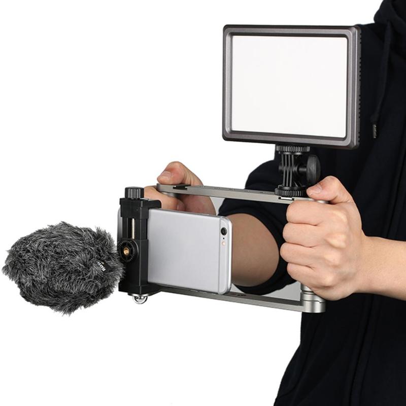 Support portatif de stabilisateur de téléphone intelligent de Cage de téléphone d'alliage d'aluminium