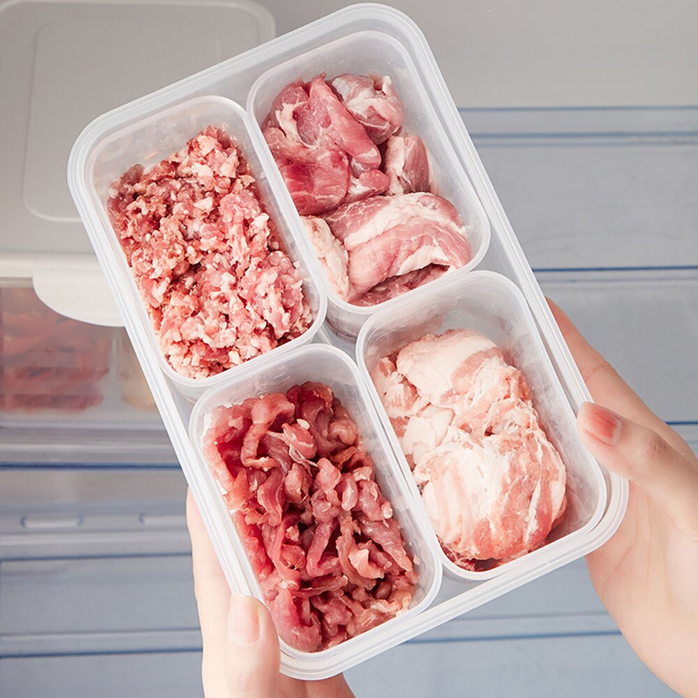 Kitchen Refrigerator Keep Container Food Meat Fresh Organizer Storage Box Compartment Fresh