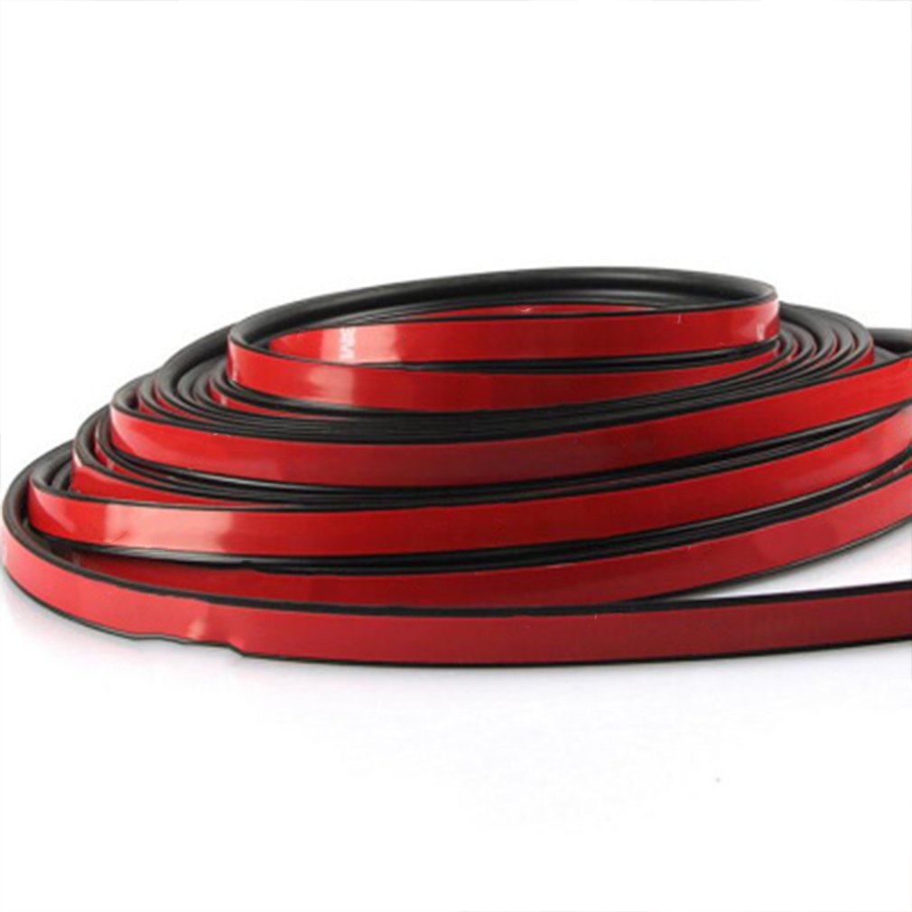 5m Self Adhesive Rubber Seal Strip Car Door Seal Trim Noiseproof B-Shaped Automotive Rubber Seal Strip