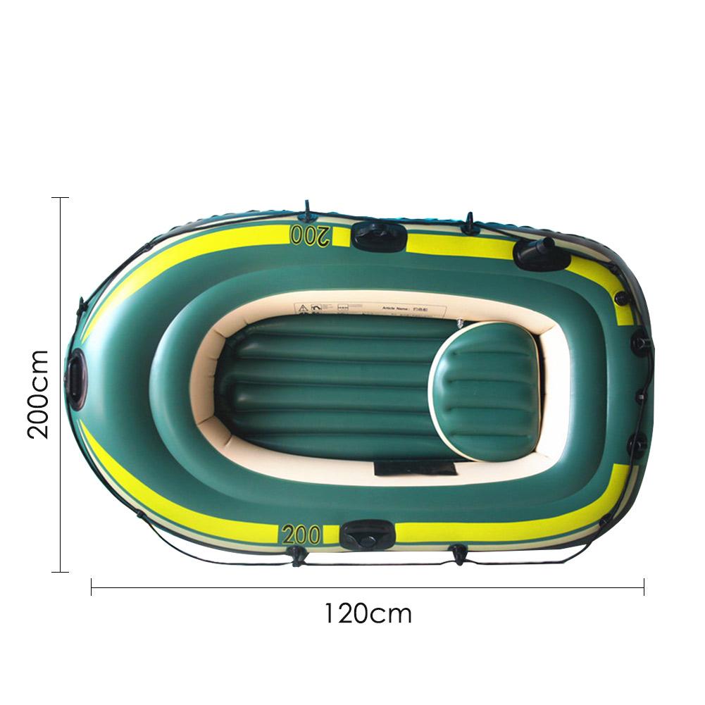 Inflatable Boat Set Heavy Duty Waterproof Long-lasting Anti-sun Foldable Fishing Air Kayak Canoe Set For 3 Person