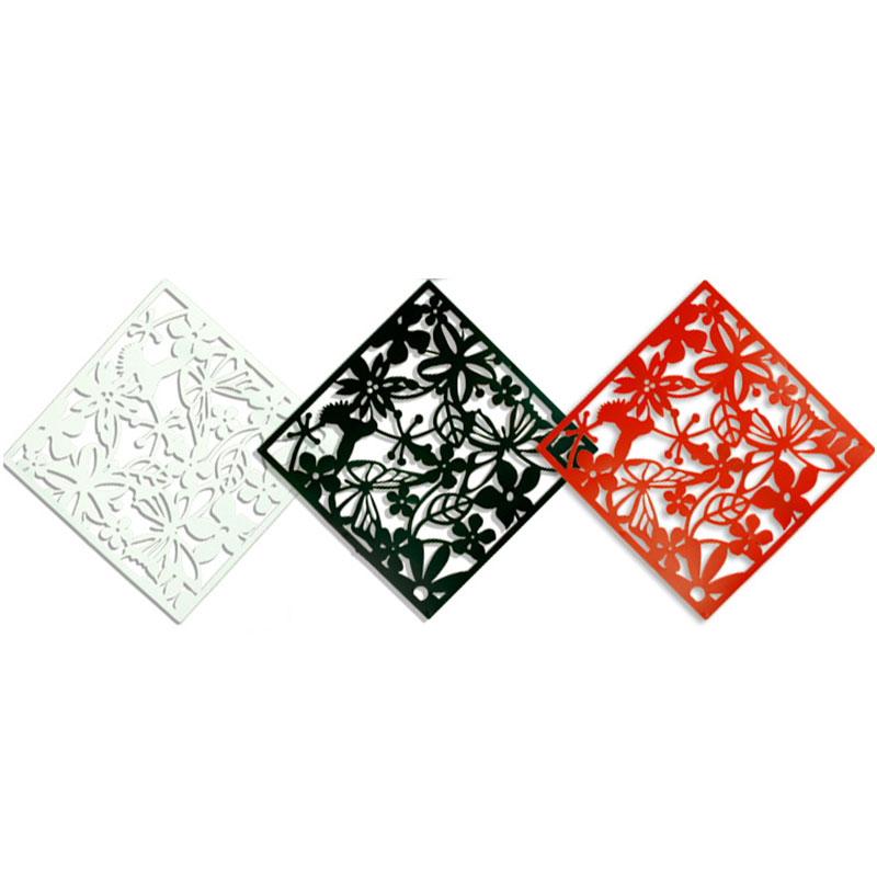 Sköld hängande skärm ihålig rumsavdelare fjäril för skiljeväggar blomstergardin 3 färg skiljevägg för klistermärken vägg