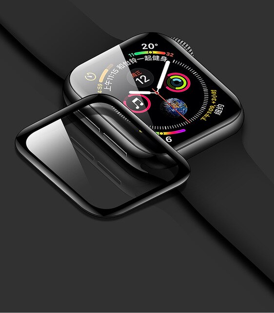 Screen Protector Glas Voor Apple Watch 5 44Mm 40Mm Iwatch Serie 4 3 2 1 42Mm 38Mm 3D Volledige Rand Film Apple Watch Accessoires 44: 1 pack / 42mm series 3 2 1