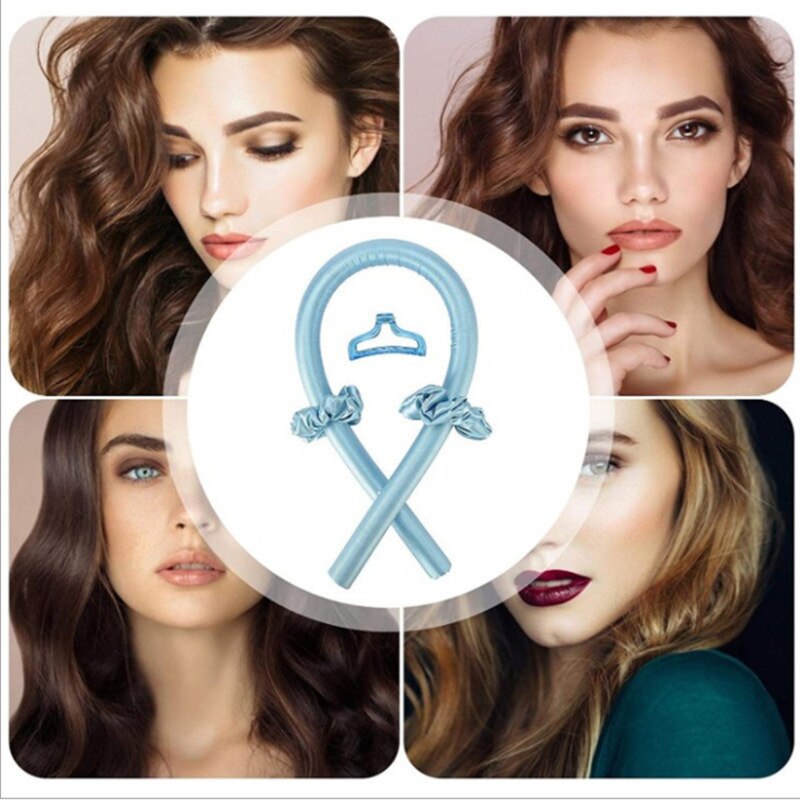 Heatless wijący się pręt pałąk nieopalany loki wstążka wałki robić włosów śpiąca miękka opaska papilotki narzędzia robić stylizacji włosów DIY