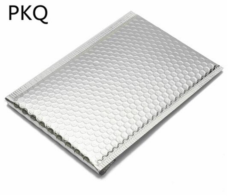 50pcs Large Bubble Envelope Foam Foil Mailing Bag Silver Bubble Mailer Envelopes for Packaging Pouch Small