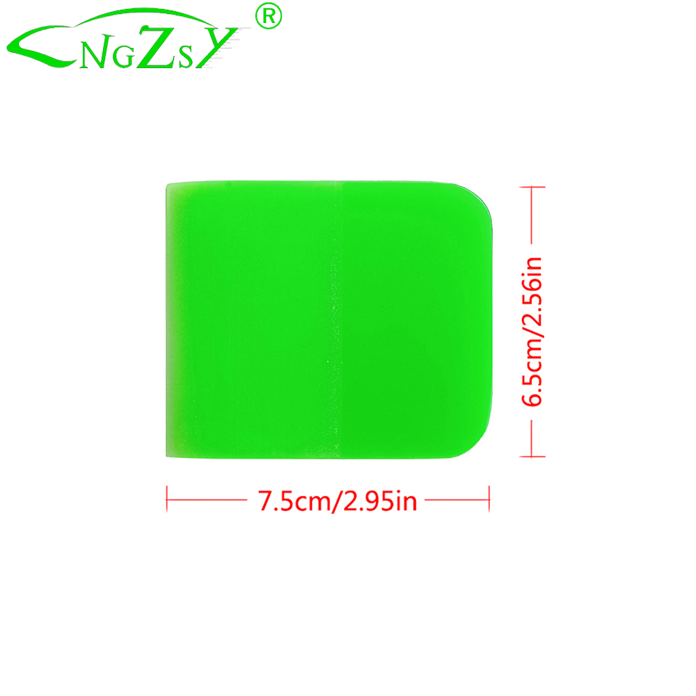 Venster Glas Schoonmaken Tool Water Remover B72 Carbon Vinyl Auto Wrap Film Sticker Installeren Schraper Ppf Tpu Wrapping Squeegee: 6.5x7.5cm Green
