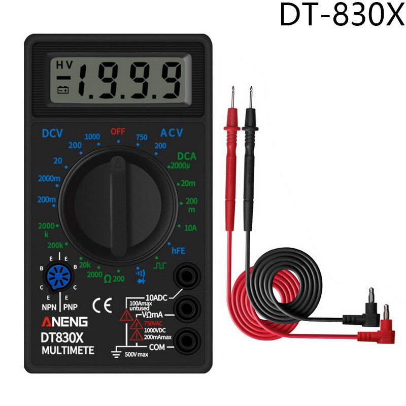 Urijk DT830B Dc/Ad Lcd Digitale Multimeter 750/1000V Voltmeter Amperemeter Ohm Tester Hoge Veiligheid Handheld Meter digitale Multimeter
