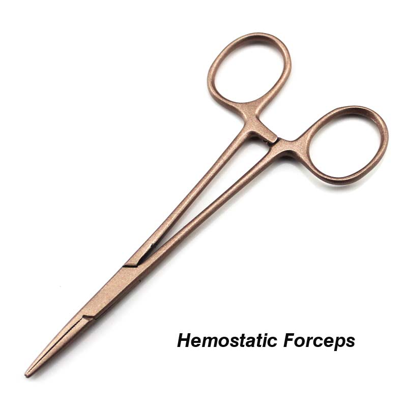 7.0inch pet grooming scissors set straight cut teeth cut fish bone scissors prt grooming: Hemostatic Forceps
