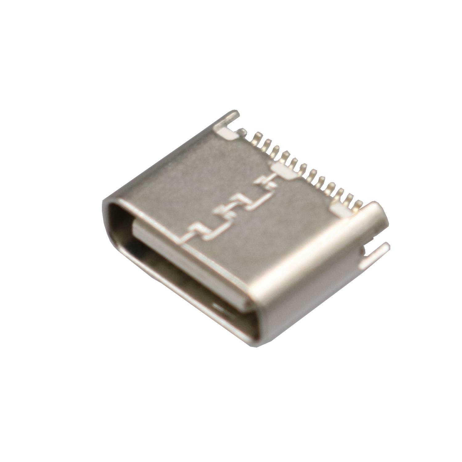 5 pièces USB 3.1 Type C Ultra court 24Pin femelle prise PCB connecteur de soudure