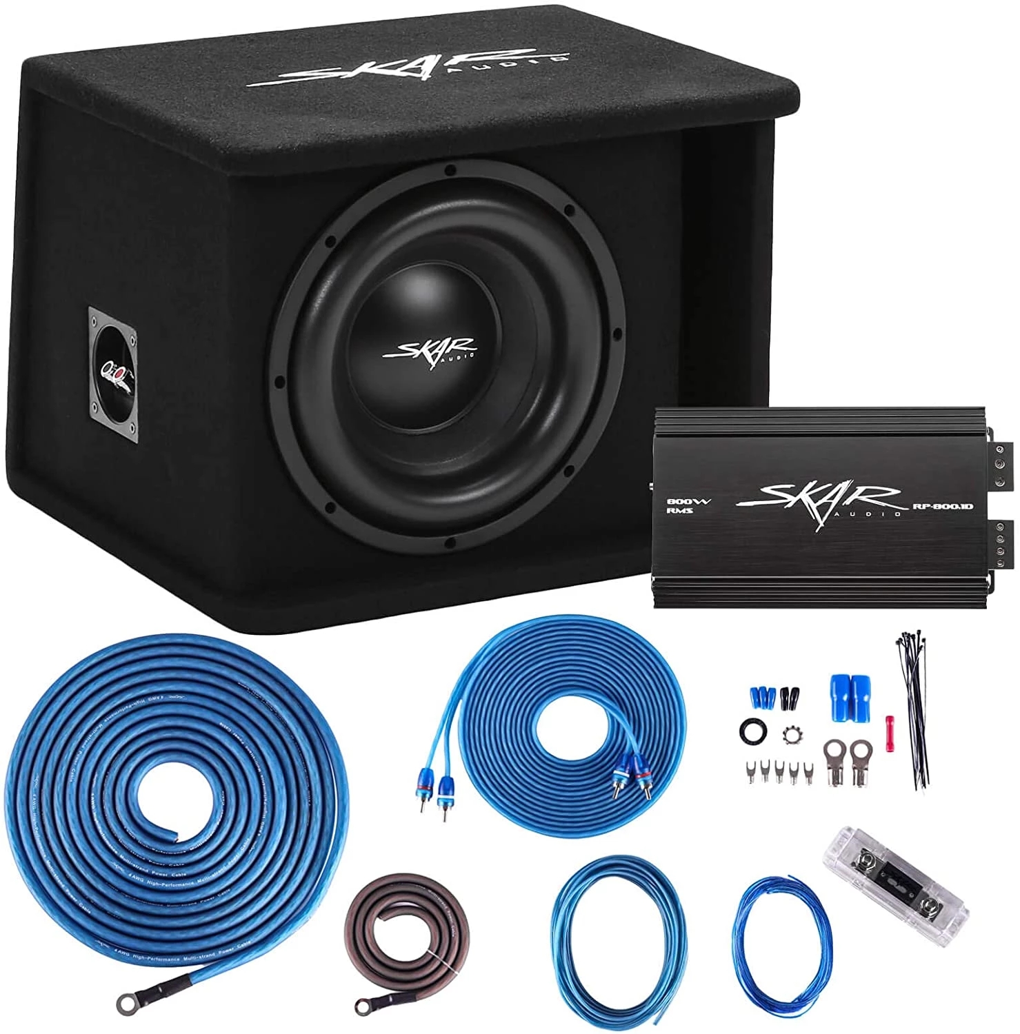 low price Skar Audio Single 10" Complete 1, 200 Watt Sdr Series Subwoofer Bass Package Loaded Enclosure