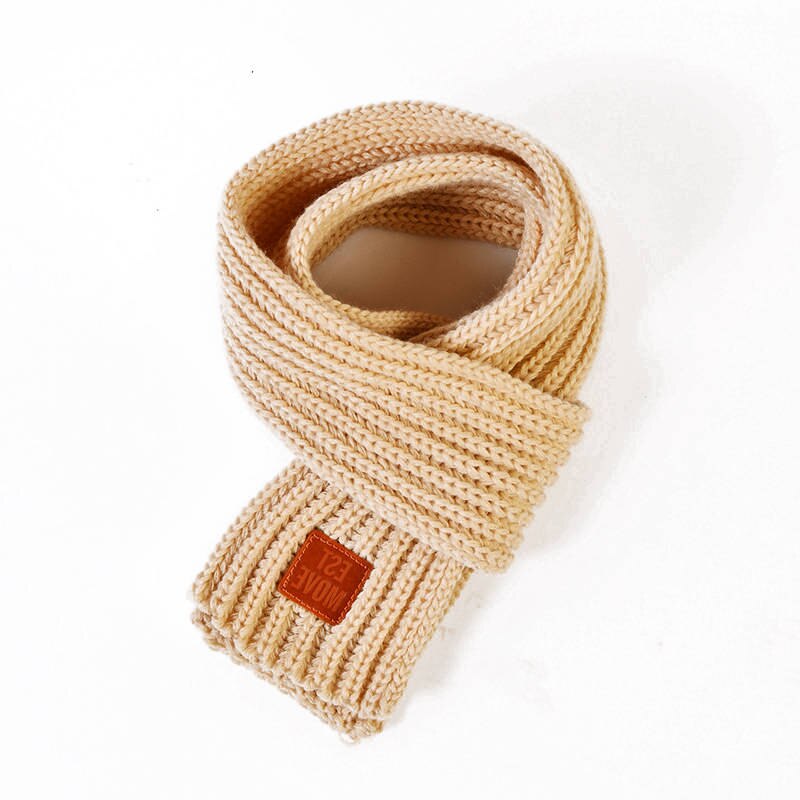 Écharpe d'hiver pour animaux de compagnie, grand foulard en tricot doux pour grands chiens, Bandana chaude pour chiens et chats, écharpe épaisse et chaude pour animaux de compagnie: Beige