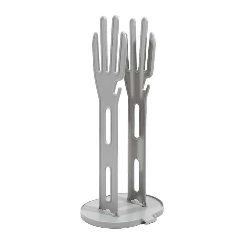 Estante de drenaje de secado, estante de goma para guantes de cocina, soporte para guantes, toalla, estante de almacenamiento de tela, organizador de cocina y baño: Verde claro