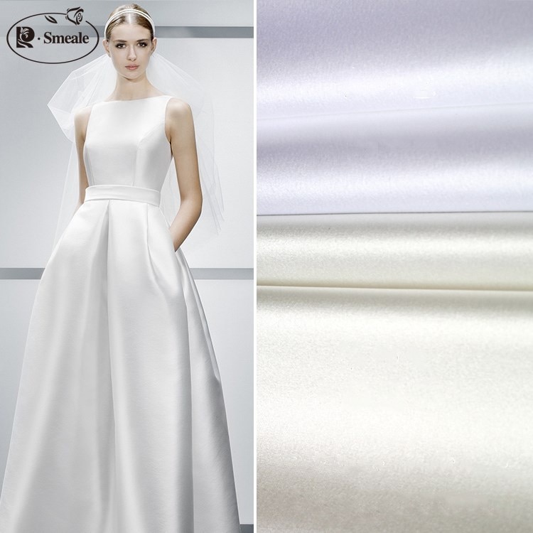 Nova moda decoração do casamento tecido de poliéster cetim de seda tecido de cetim de casamento tecido para costura e decoração de festa rs2053