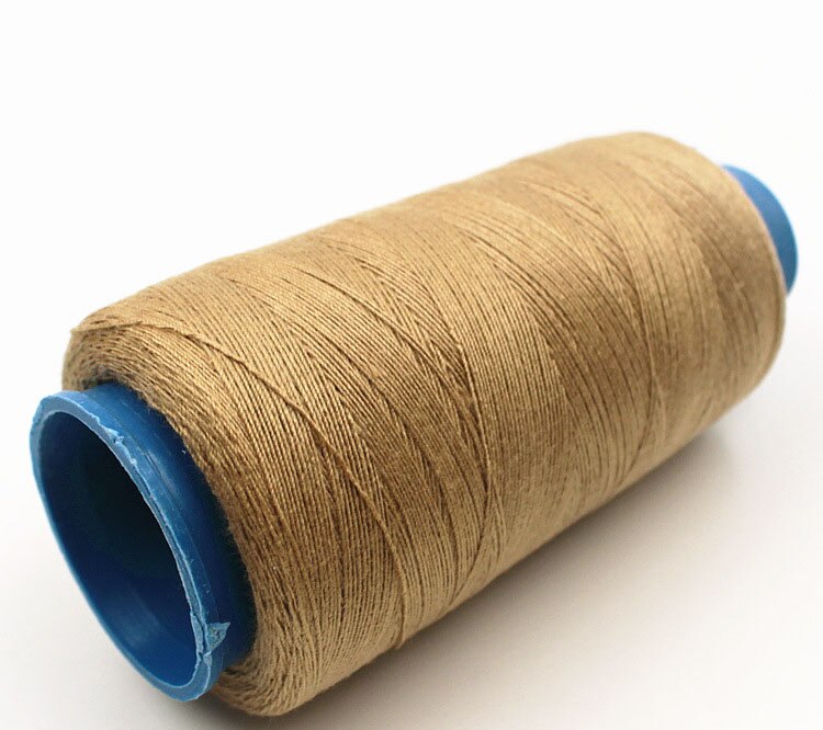 20s/3 Polyester Sewing Thread Jeans Thread Hand Stitching Canvas Coarse Cloth Denim Thread Sewing Machine Thread 3000yards: Khaki