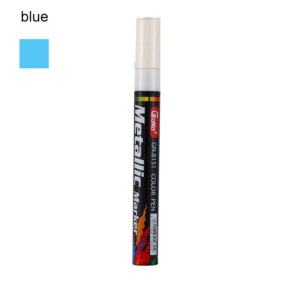 1PC Waterproof Auto Car Coat Painting Pen Touch up Scratch Clear Repair Remover Marker Car Motorcycle Tools Accessories: Blue