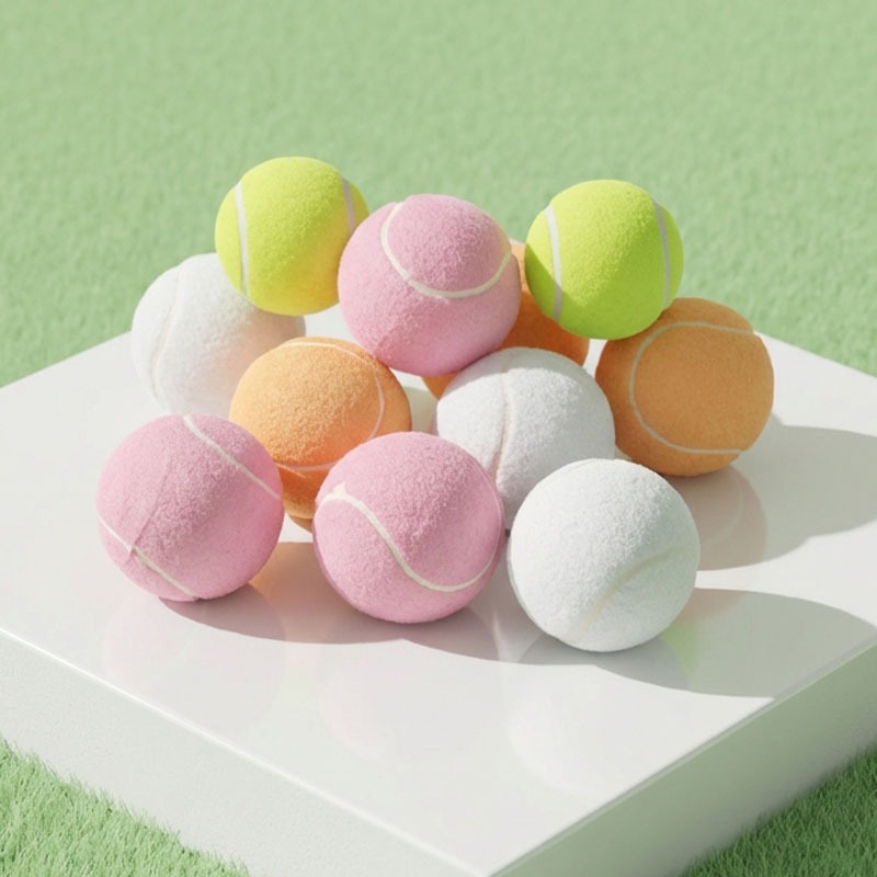 1/3/6 Stück Tennisball, verschleißfest, hochelastisch, Trainingsball, Tennis für das Ausbildung, elastische Faser, Gummi, draussen-Tennis