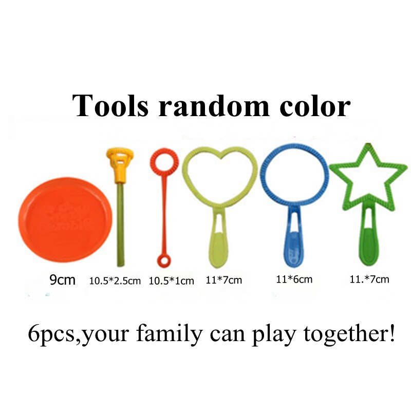 6 teile/los Blasen blasiert Seife Werkzeuge Spielzeug blasiert Stöcke einstellen blasiert Gebläse Maschine Ich bin Freien blasiert Spielzeug für freundlicher geburtstag