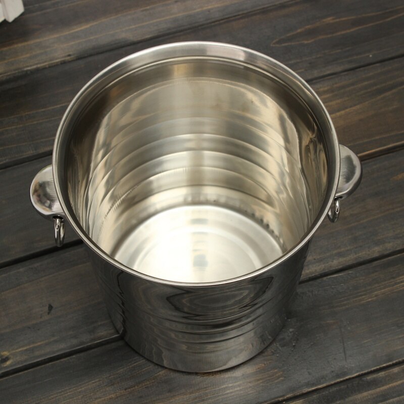 Silber Edelstahl Eis schlagen Eimer Wein Bahre Kühler Champagner Kühler Party